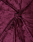 Burgundy Crushed Stretch Velvet Fabric - Fashion Fabrics LLC