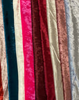 Dusty Rose Pink Crushed Stretch Velvet Fabric - Fashion Fabrics LLC