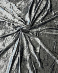 Charcoal Gray Crushed Stretch Velvet Fabric - Fashion Fabrics LLC