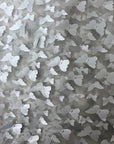 Gray 3D Butterfly Embroidered Satin Lace Fabric - Fashion Fabrics LLC