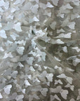 Gray 3D Butterfly Embroidered Satin Lace Fabric - Fashion Fabrics LLC