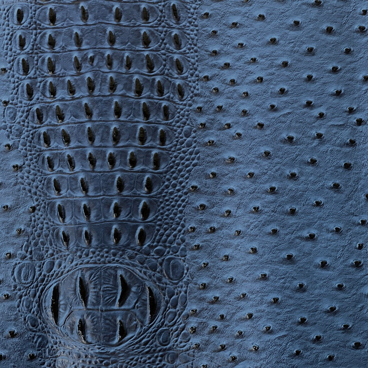 Cobalt Blue Gatorich Faux Leather Vinyl Fabric - Fashion Fabrics LLC