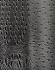 Charcoal Gray Gatorich Faux Leather Vinyl Fabric - Fashion Fabrics LLC