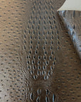 Brown Gatorich Faux Leather Vinyl Fabric - Fashion Fabrics LLC