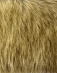 Natural Beige Wolf Faux Fur Fabric - Fashion Fabrics LLC