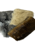 Caramel Brown Wolf Faux Fur Fabric - Fashion Fabrics LLC
