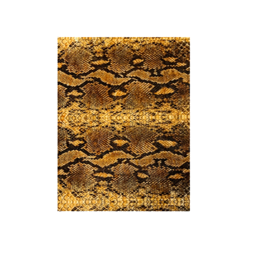 Gold Snakeskin Printed Stretch Velvet Fabric - Fashion Fabrics LLC