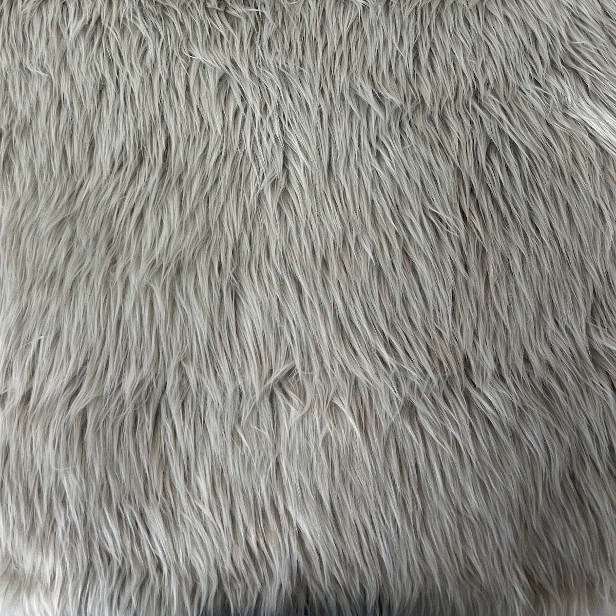 Silver Gray Luxury Long Pile Shaggy Faux Fur Fabric - Fashion Fabrics LLC