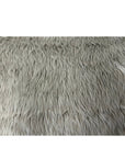 Silver Gray Luxury Long Pile Shaggy Faux Fur Fabric – Fashion