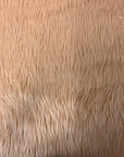 Peach Luxury Long Pile Shaggy Faux Fur Fabric - Fashion Fabrics LLC