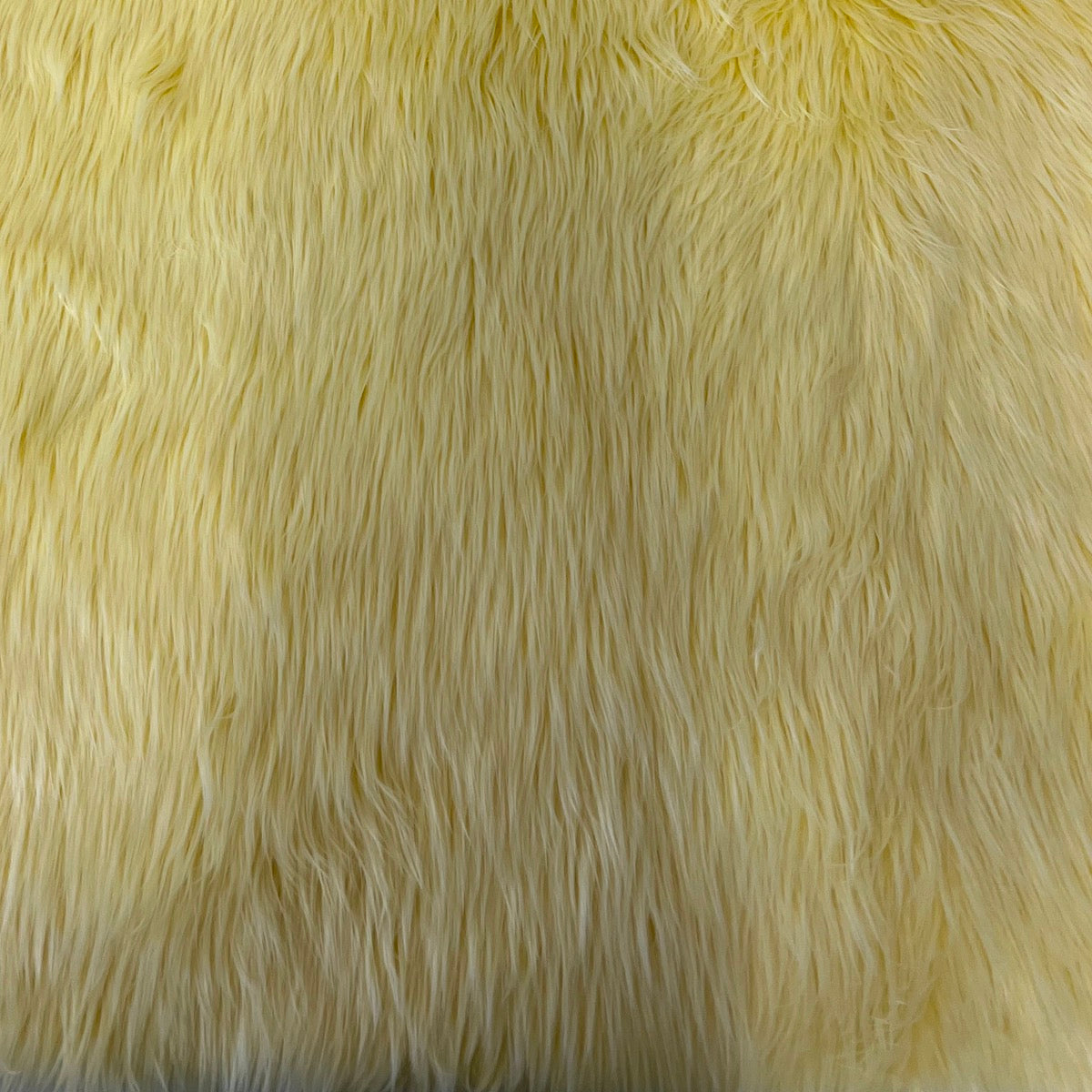 Banana Yellow Luxury Long Pile Shaggy Faux Fur Fabric - Fashion Fabrics LLC