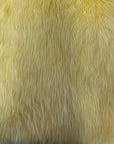 Banana Yellow Luxury Long Pile Shaggy Faux Fur Fabric - Fashion Fabrics LLC