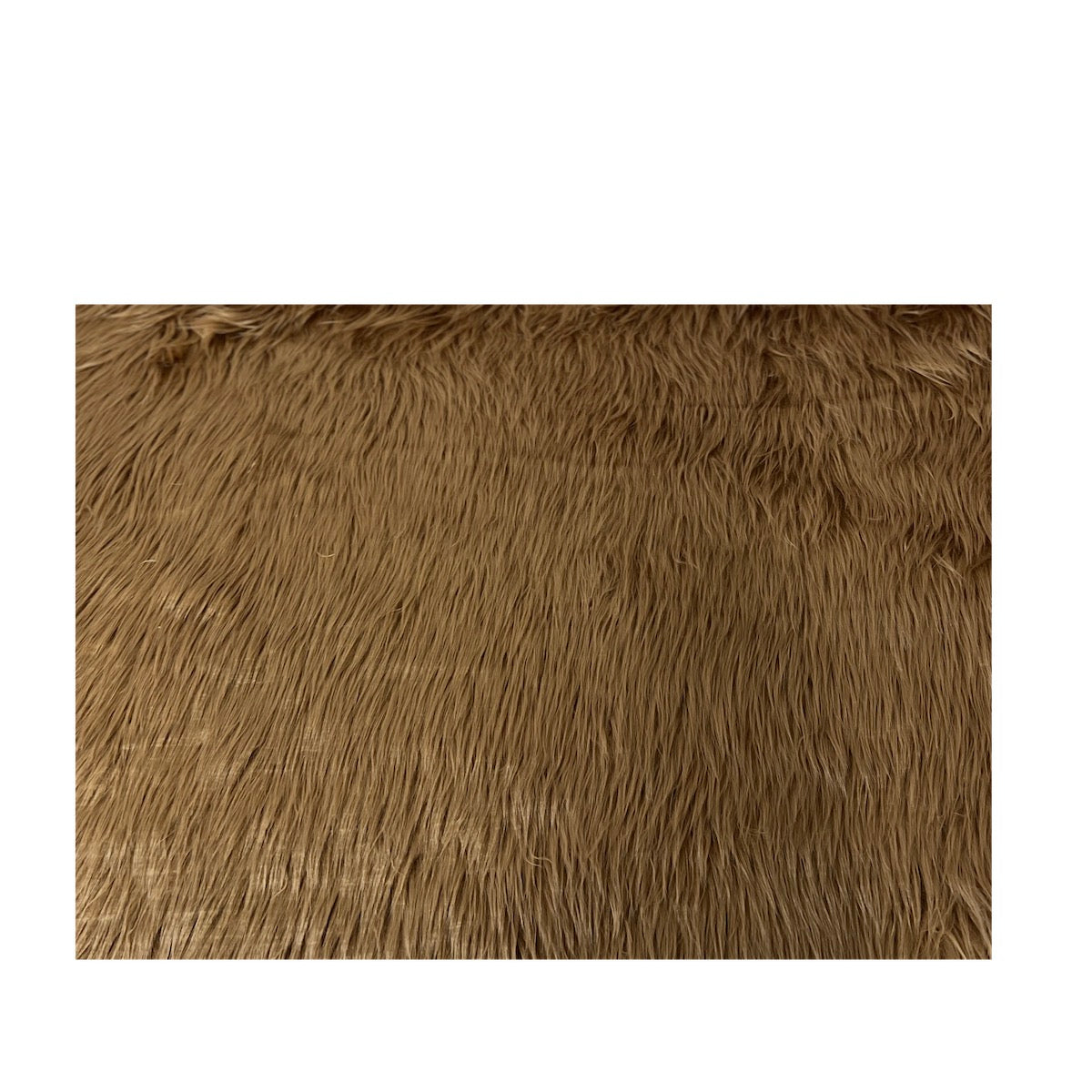 Brown Luxury Long Pile Shaggy Faux Fur Fabric - Fashion Fabrics LLC
