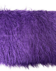 Purple Mongolian Long Pile Faux Fur Fabric - Fashion Fabrics LLC