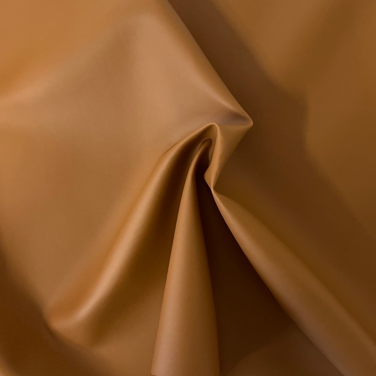 Camel Brown Soft Skin Faux Leather Vinyl Fabric - Fashion Fabrics LLC