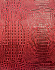 Ruby Red Marine Gator Vinyl Fabric - Fashion Fabrics LLC