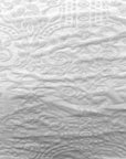 White Armani Geometric Burnout Stretch Velvet Fabric - Fashion Fabrics LLC