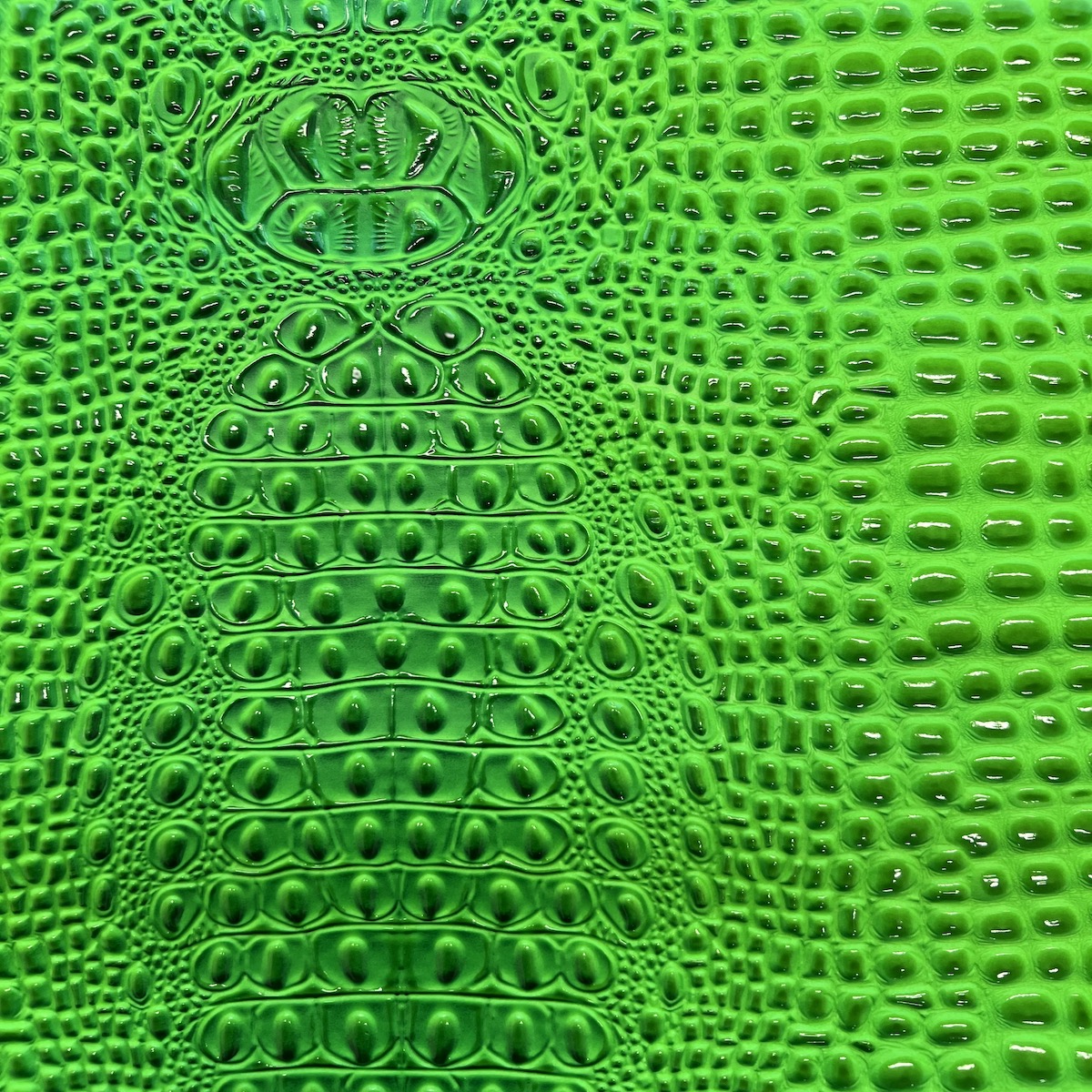 Aussie 3D Embossed Gator Vinyl Upholstery Crafting Fabric - By The