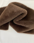 Brown Rabbit Soft Cuddle Faux Fur Fabric - Fashion Fabrics Los Angeles 