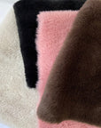 Mauve Pink Rabbit Soft Cuddle Faux Fur Fabric - Fashion Fabrics Los Angeles 