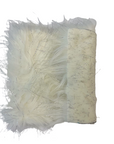 Ivory Tinsel Sparkle Glitter Long Pile Shaggy Faux Fur Fabric - Fashion Fabrics LLC