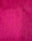 Fuchsia Tinsel Sparkle Glitter Long Pile Shaggy Faux Fur Fabric - Fashion Fabrics LLC