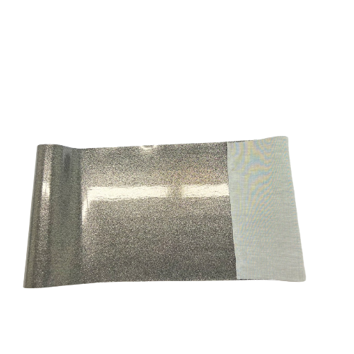 Charcoal Gray Sparkle Glitter Vinyl Fabric - Fashion Fabrics LLC