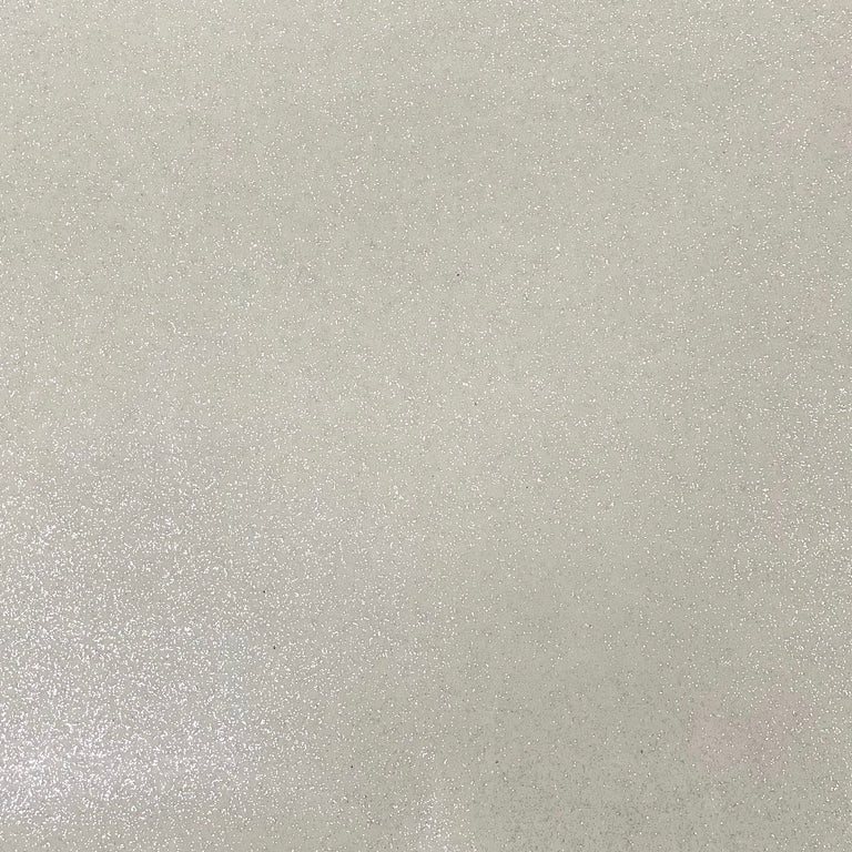 White Sparkle Metallic Glitter Vinyl Upholstery & Crafting Fabric