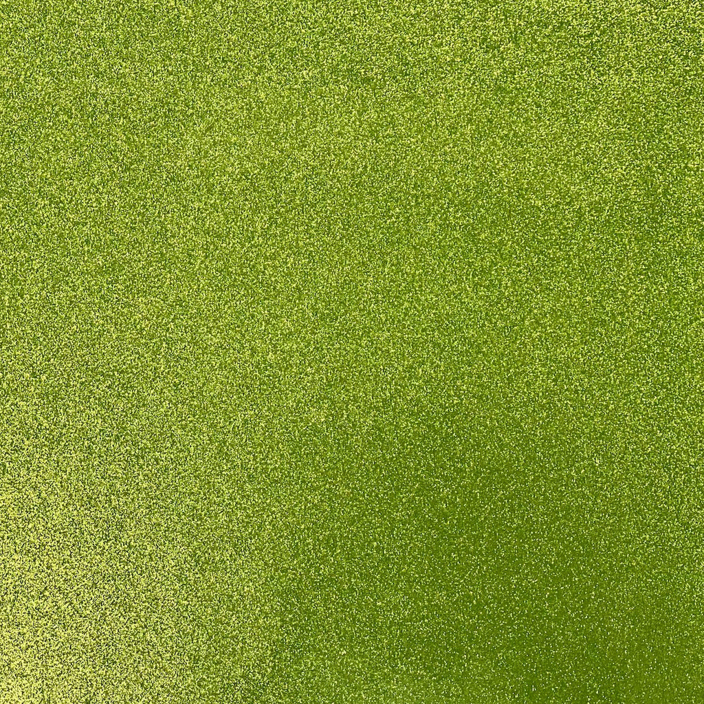 Lime Green Sparkle Metallic Glitter Vinyl Upholstery & Crafting Fabric