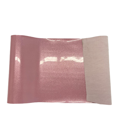 Light Pink Sparkle Glitter Vinyl Fabric - Fashion Fabrics LLC
