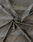 Black Matte Serpente Snakeskin Spandex Fabric - Fashion Fabrics LLC