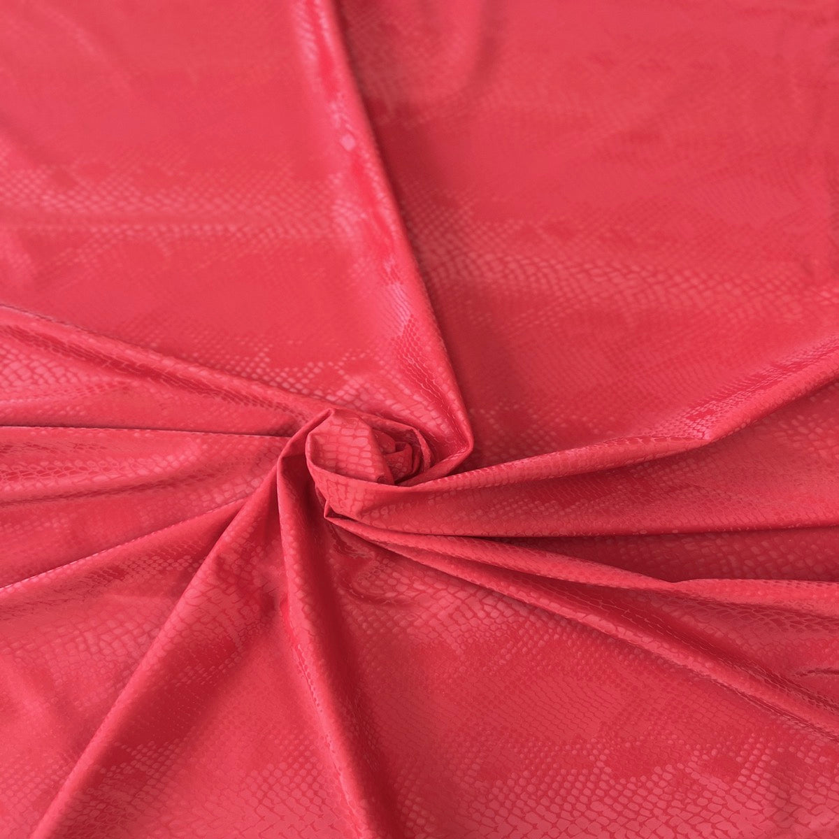Red Matte Serpente Snakeskin Spandex Fabric - Fashion Fabrics LLC