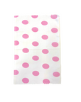 Light Pink | White Big Polka Dot Printed Poly Cotton Fabric - Fashion Fabrics LLC