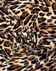 Snow Leopard Print Stretch Velvet Fabric - Fashion Fabrics LLC