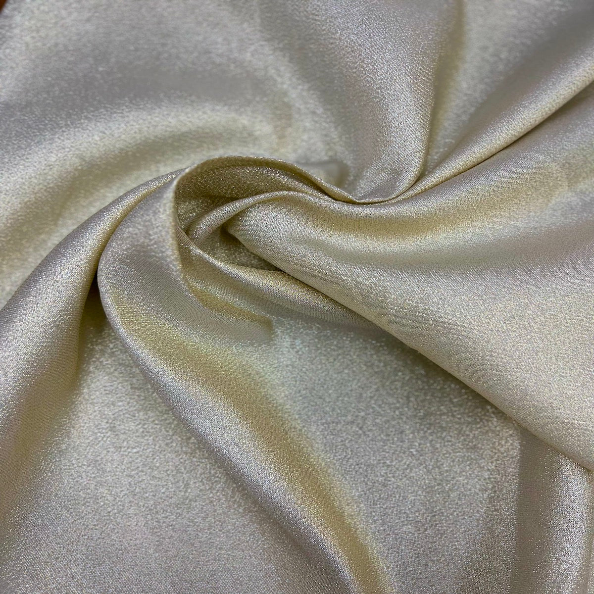 Gold | Silver Iridescent Glitter Lurex Faux Satin Fabric