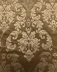 Tela para cortinas de tapicería de terciopelo en relieve damasco beige