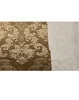 Beige Damask Embossed Velvet Upholstery Drapery Fabric