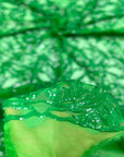 Emerald Green Luna Stretch Sequins Lace Fabric