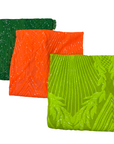 Tissu en dentelle à paillettes Alpica vert Slime 