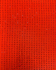 Tissu spandex rouge avec strass