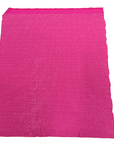 Tela de spandex con diamantes de imitación AB iridiscente rosa fuerte