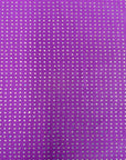 Tela de spandex con diamantes de imitación AB iridiscente púrpura