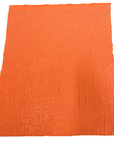 Tissu spandex orange irisé avec strass AB