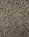 Gray Alpaca Long Pile Curly Faux Fur Fabric