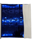 Royal Blue Chrome Reflective Mirror Vinyl Fabric