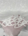 White Bella Bee Stretch Sequins Lace Fabric