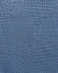 Tissu Vinyle Crocodile Bleu Denim 