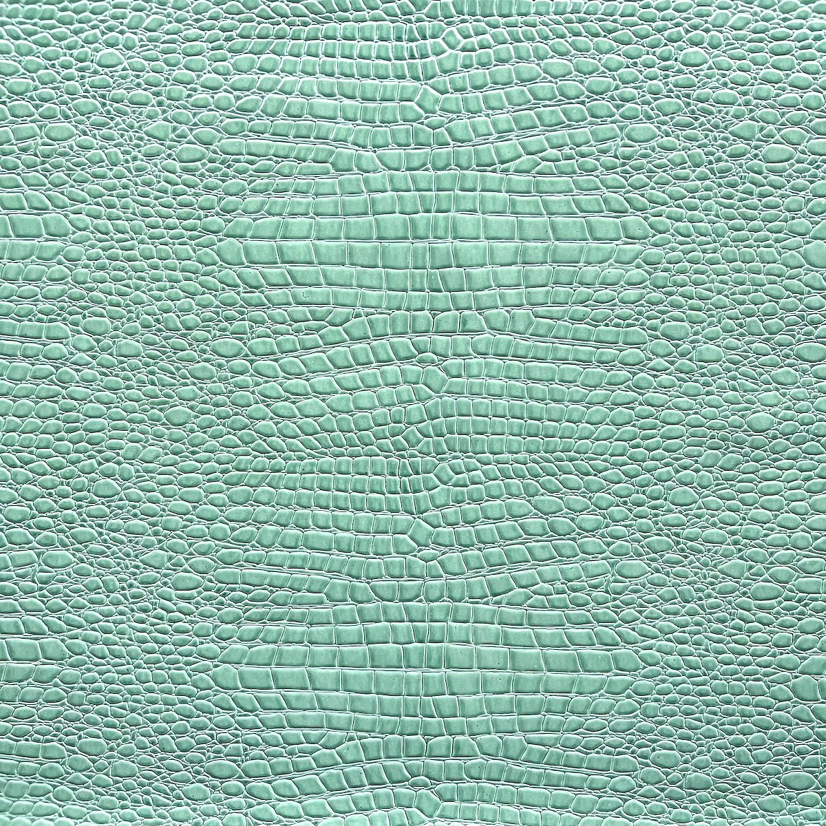Mist Blue Crocodile Vinyl Fabric
