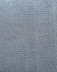 Gray Crocodile Vinyl Fabric