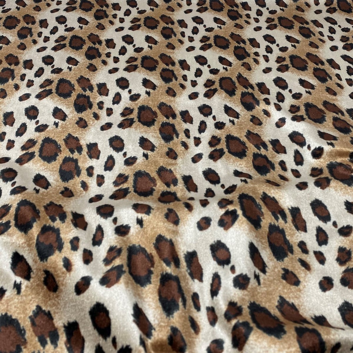 Wild Cheetah Print Stretch Velvet Fabric - Fashion Fabrics Los Angeles 